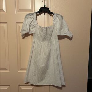 Hill House White Puff Sleeve Dress